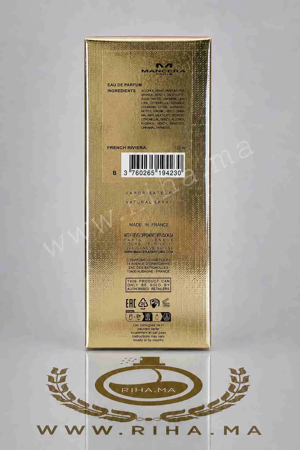 French Riviera Mancera - MANCERA 120ML prix maroc (2) French Riviera Mancera - MANCERA 120ML prix maroc (2)