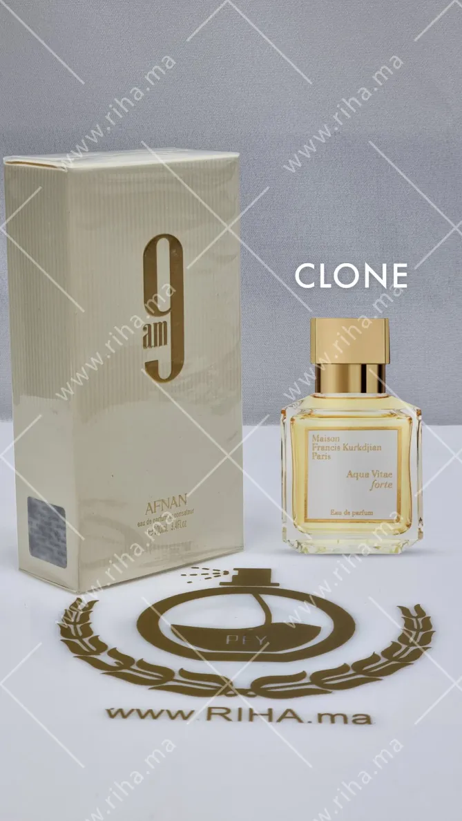 4 9am afnan eau de parfum 100ml pour femme Clone Aqua Vitae forte Maison Francis Kurkdjian AFNAN - parfum Maroc