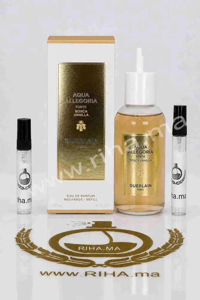 Decantage Aqua Allegoria Forte Bosca Vanilla Guerlain 3ml 5ml 10ml Decantage Aqua Allegoria Forte Bosca Vanilla Guerlain parfum original Authentic au Maroc chez RIHA.ma