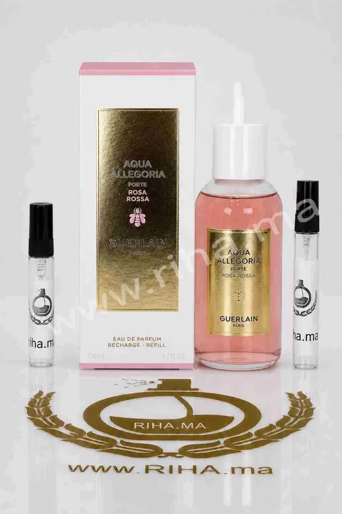 Decantage Aqua Allegoria Forte Rosa Rossa Guerlain 3ml 5ml 10ml Decantage Aqua Allegoria Forte Rosa Rossa Guerlain parfum original Authentic au Maroc chez RIHA.ma