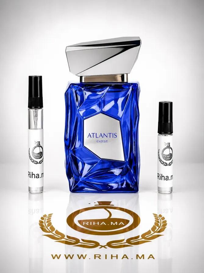 Decantage Atlantis Extrait French Avenue Extraist de Parfum Authentic Flacon de décantage Atlantis extrait french French Avenue