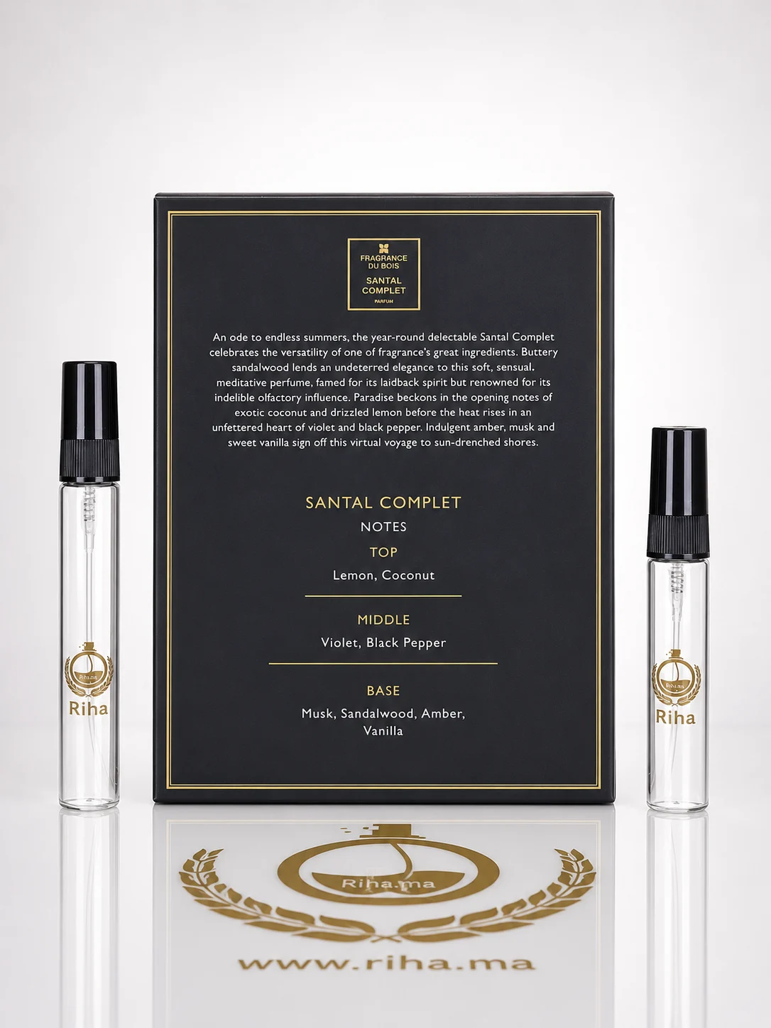Decantage Santal Complet Fragrance Du Bois Parfum Pour Femme Authentic — photo 3 Flacon décantage santal complet fragrance du bois parfum femme — vue 3