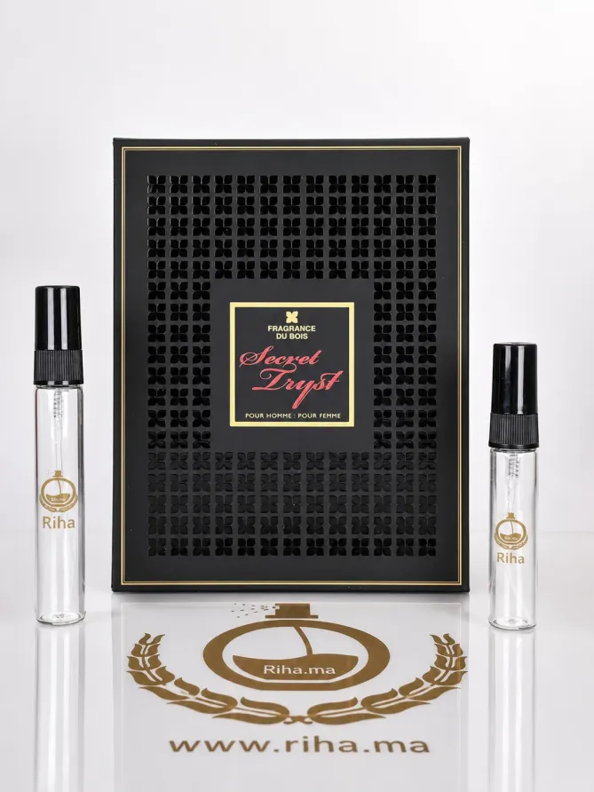 Decantage Secret Tryst Extrait de Parfum Fragrance Du Bois Authentic Décantage secret tryst extrait Fragrance Du Bois flacon niche